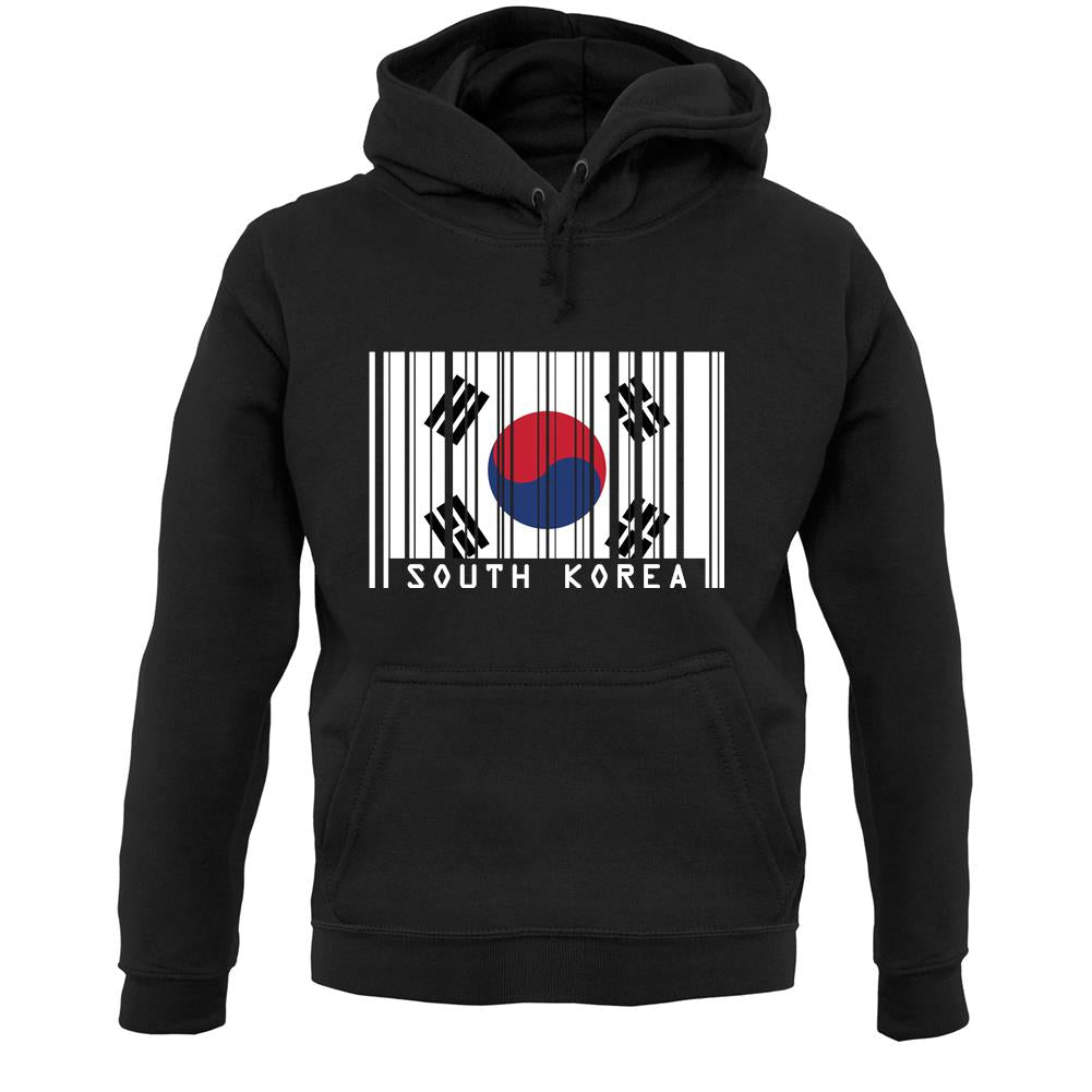 South Korea  Barcode Style Flag Unisex Hoodie