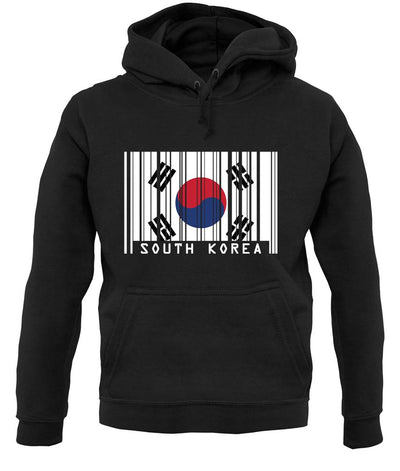 South Korea  Barcode Style Flag unisex hoodie