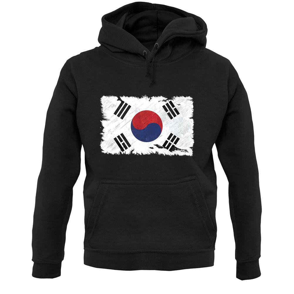 South Korea Grunge Style Flag Unisex Hoodie
