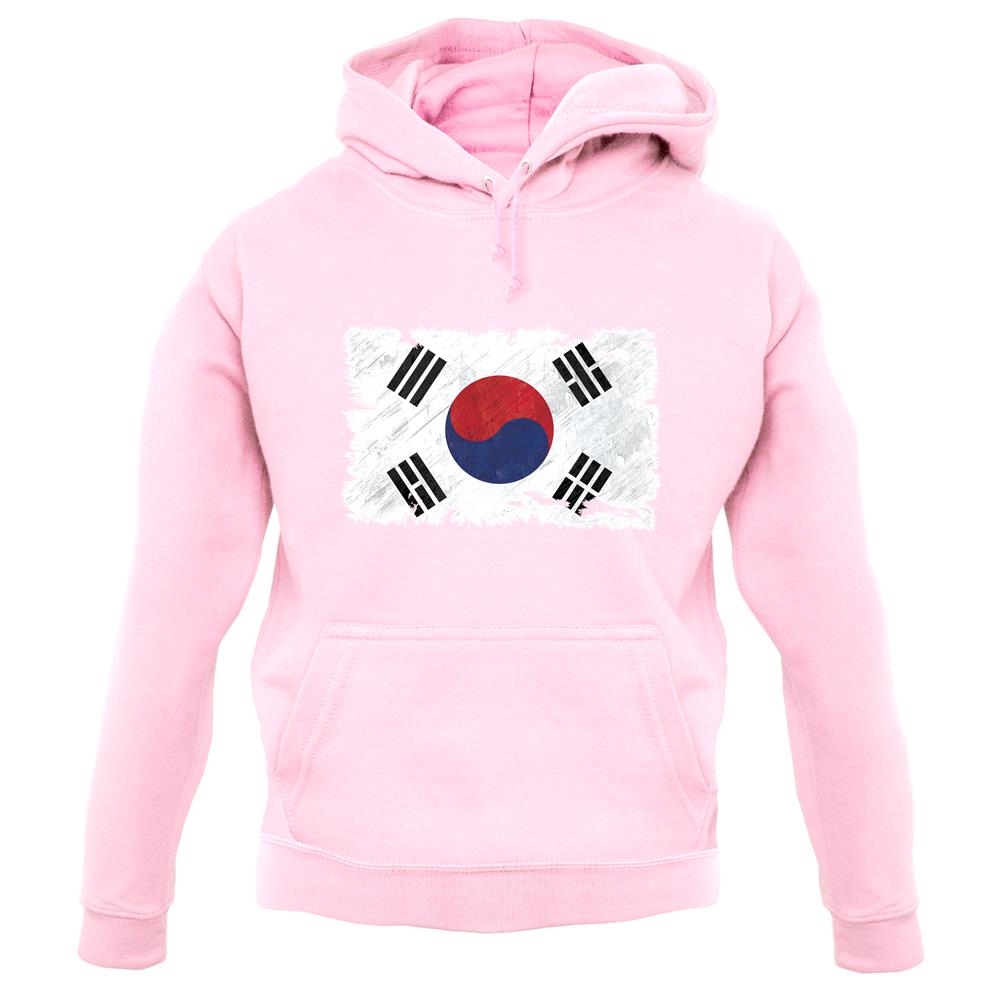 South Korea Grunge Style Flag unisex hoodie