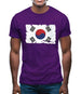 South Korea Grunge Style Flag Mens T-Shirt