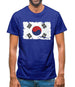 South Korea Grunge Style Flag Mens T-Shirt