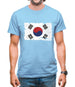 South Korea Grunge Style Flag Mens T-Shirt