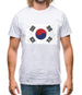 South Korea Grunge Style Flag Mens T-Shirt