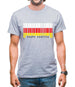 South Ossetia  Barcode Style Flag Mens T-Shirt