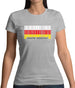 South Ossetia  Barcode Style Flag Womens T-Shirt