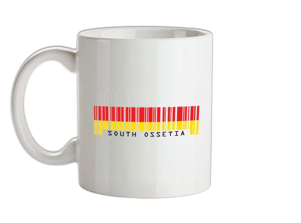 South Ossetia Barcode Style Flag Ceramic Mug
