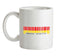 South Ossetia Barcode Style Flag Ceramic Mug