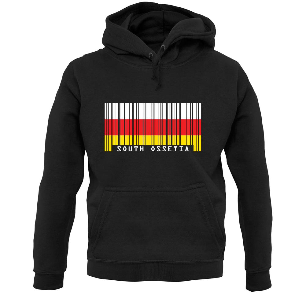 South Ossetia  Barcode Style Flag Unisex Hoodie