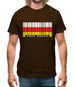 South Ossetia  Barcode Style Flag Mens T-Shirt