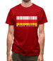 South Ossetia  Barcode Style Flag Mens T-Shirt