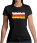 South Ossetia Grunge Style Flag Womens T-Shirt