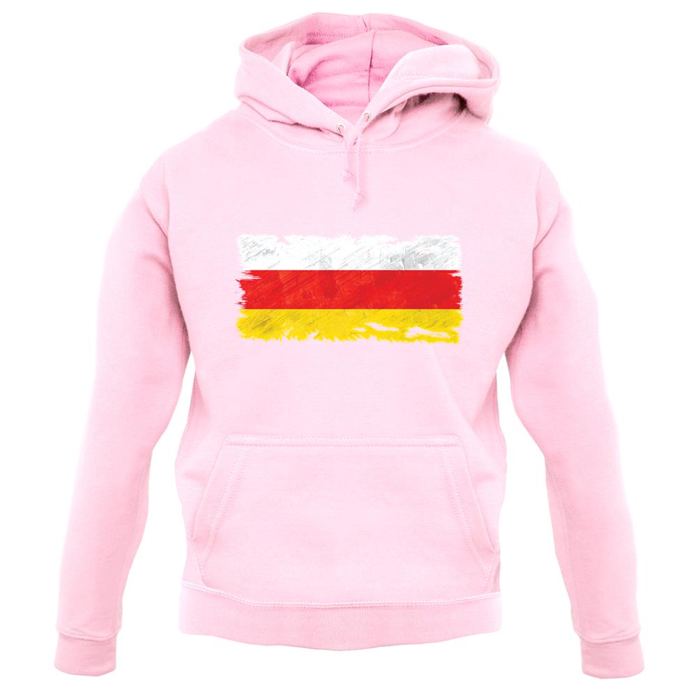 South Ossetia Grunge Style Flag unisex hoodie