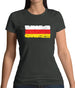 South Ossetia Grunge Style Flag Womens T-Shirt