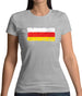 South Ossetia Grunge Style Flag Womens T-Shirt