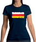 South Ossetia Grunge Style Flag Womens T-Shirt