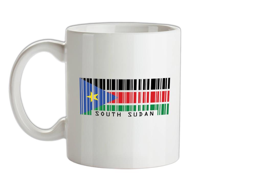 South Sudan Barcode Style Flag Ceramic Mug