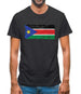 South Sudan Grunge Style Flag Mens T-Shirt