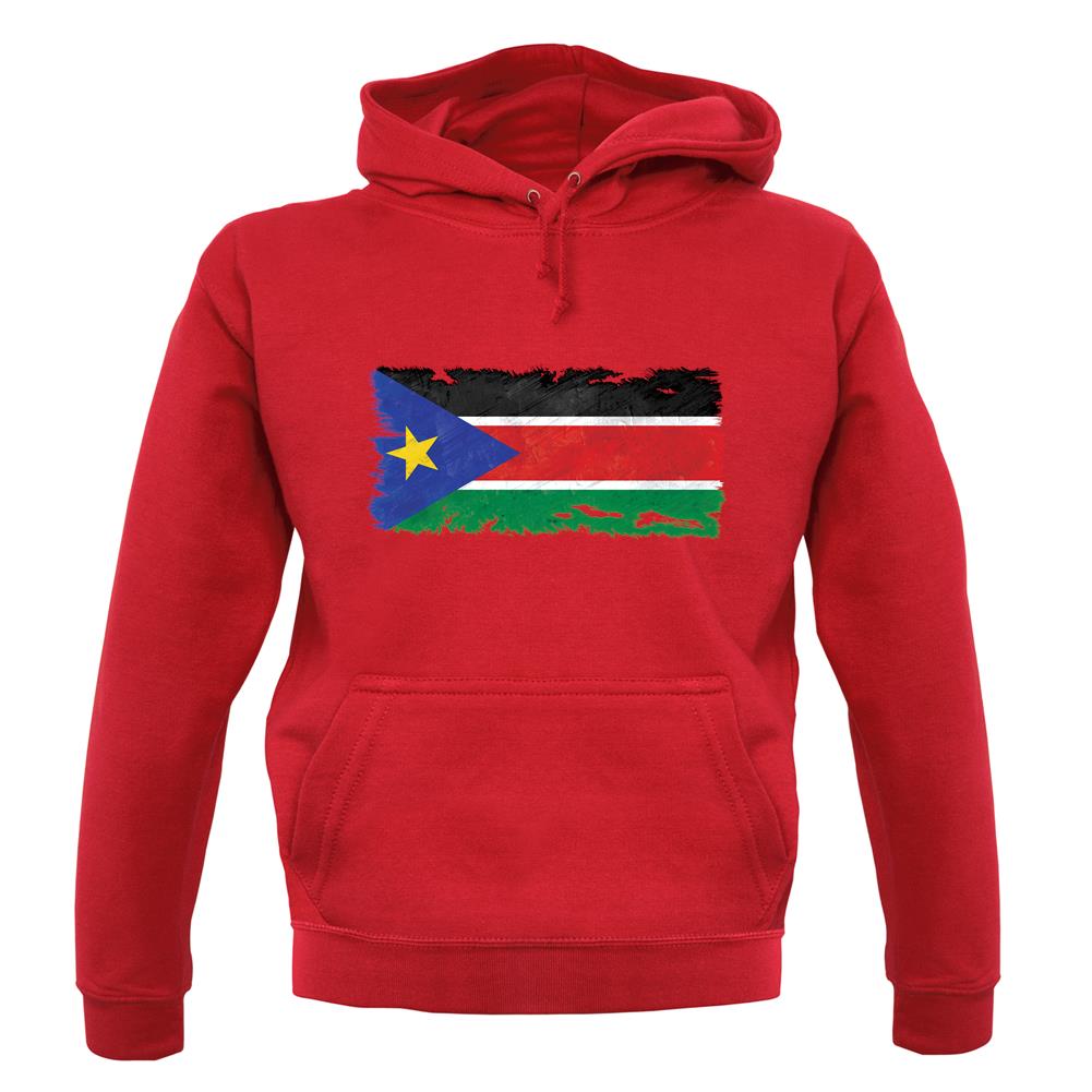 South Sudan Grunge Style Flag unisex hoodie