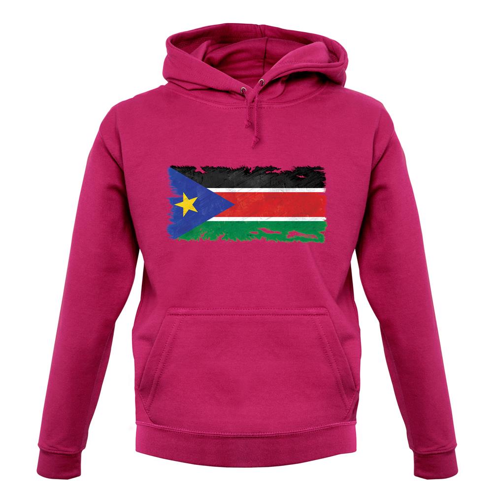 South Sudan Grunge Style Flag unisex hoodie