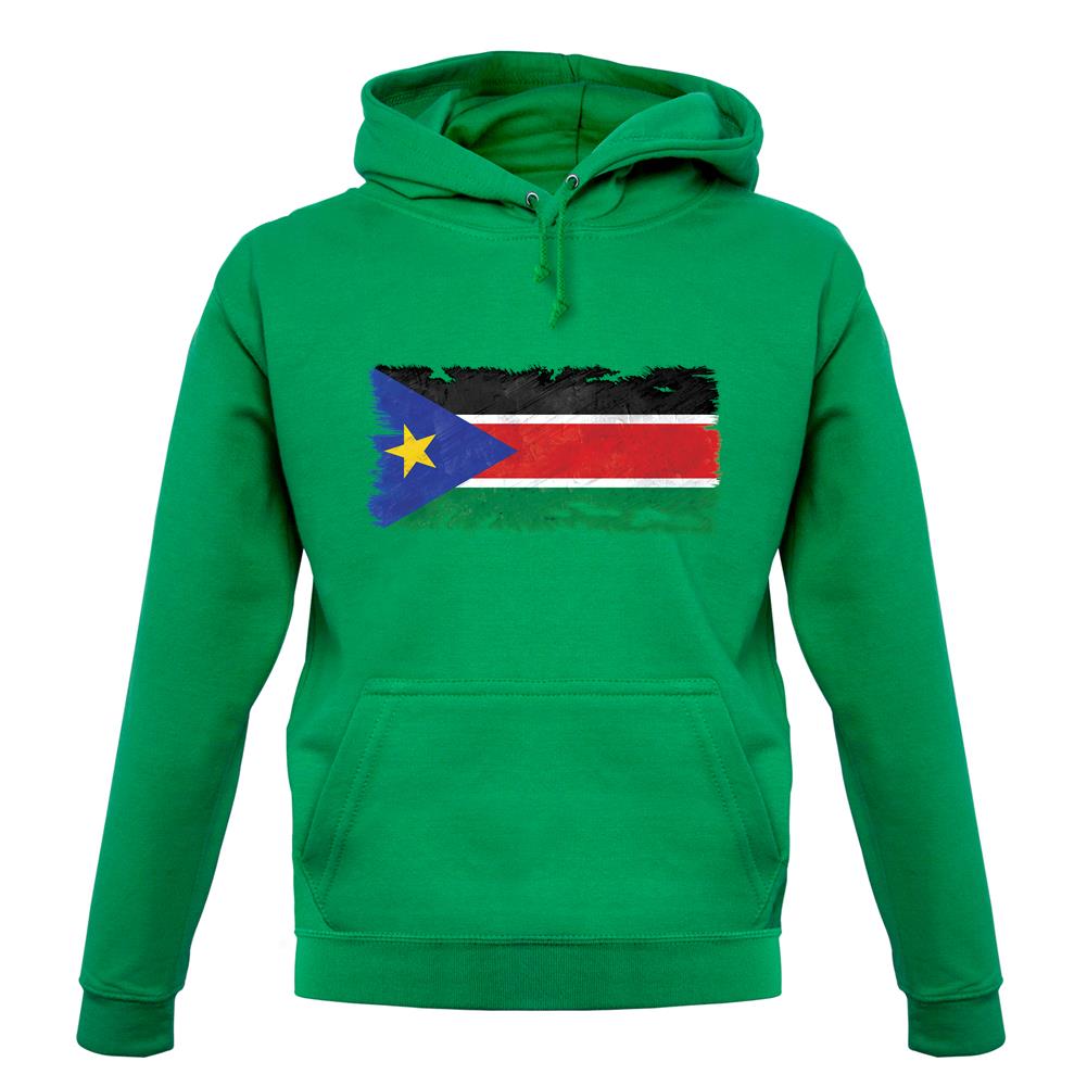 South Sudan Grunge Style Flag unisex hoodie