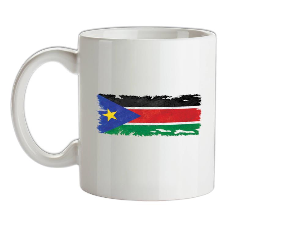 South Sudan Grunge Style Flag Ceramic Mug