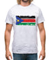 South Sudan Grunge Style Flag Mens T-Shirt