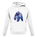 Space Animals - Bear unisex hoodie