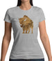 Space Animals - Bison Womens T-Shirt