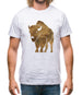 Space Animals - Bison Mens T-Shirt