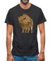 Space Animals - Bison Mens T-Shirt