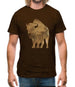 Space Animals - Bison Mens T-Shirt