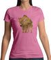 Space Animals - Bison Womens T-Shirt