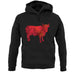 Space Animals - Cow unisex hoodie