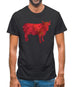 Space Animals - Cow Mens T-Shirt