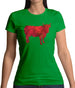 Space Animals - Cow Womens T-Shirt