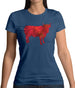 Space Animals - Cow Womens T-Shirt