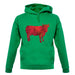 Space Animals - Cow unisex hoodie