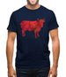 Space Animals - Cow Mens T-Shirt