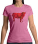 Space Animals - Cow Womens T-Shirt