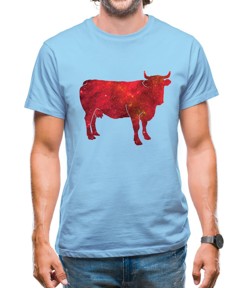 Space Animals - Cow Mens T-Shirt