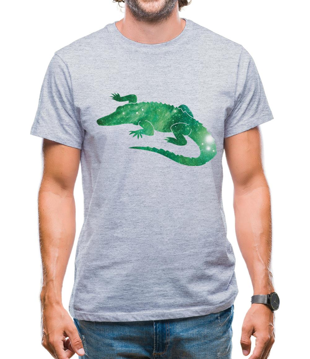Space Animals - Crocodile Mens T-Shirt