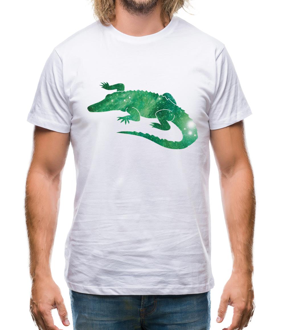 Space Animals - Crocodile Mens T-Shirt