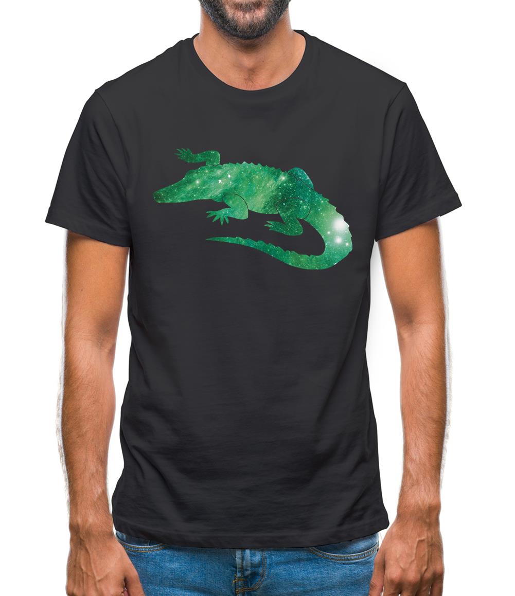 Space Animals - Crocodile Mens T-Shirt