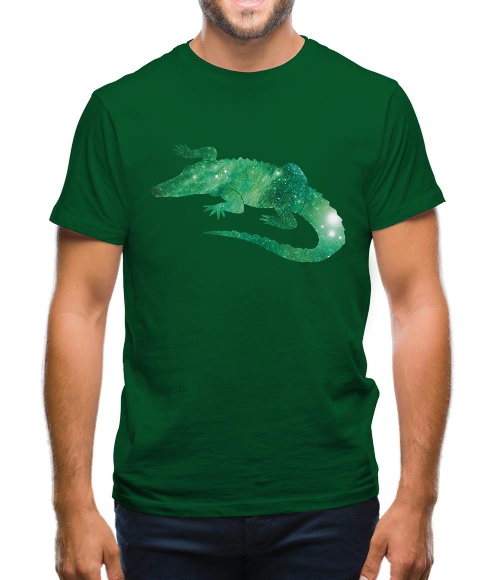 Space Animals - Crocodile Mens T-Shirt