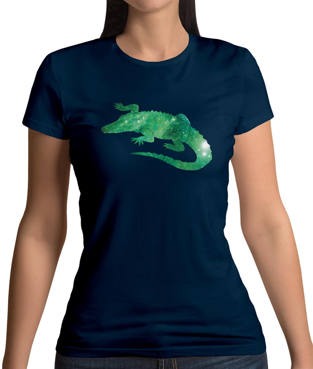 Space Animals - Crocodile Womens T-Shirt