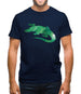 Space Animals - Crocodile Mens T-Shirt