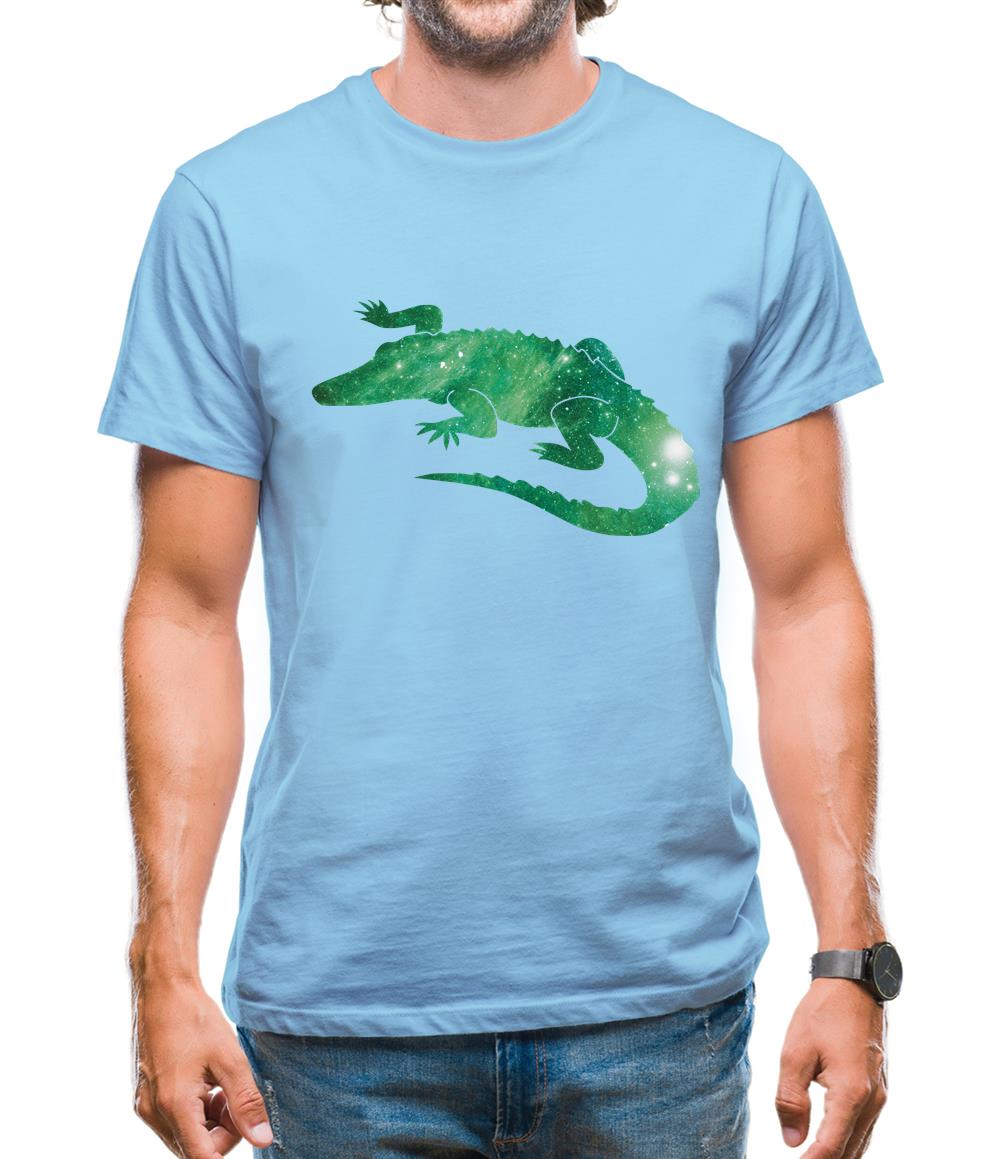 Space Animals - Crocodile Mens T-Shirt
