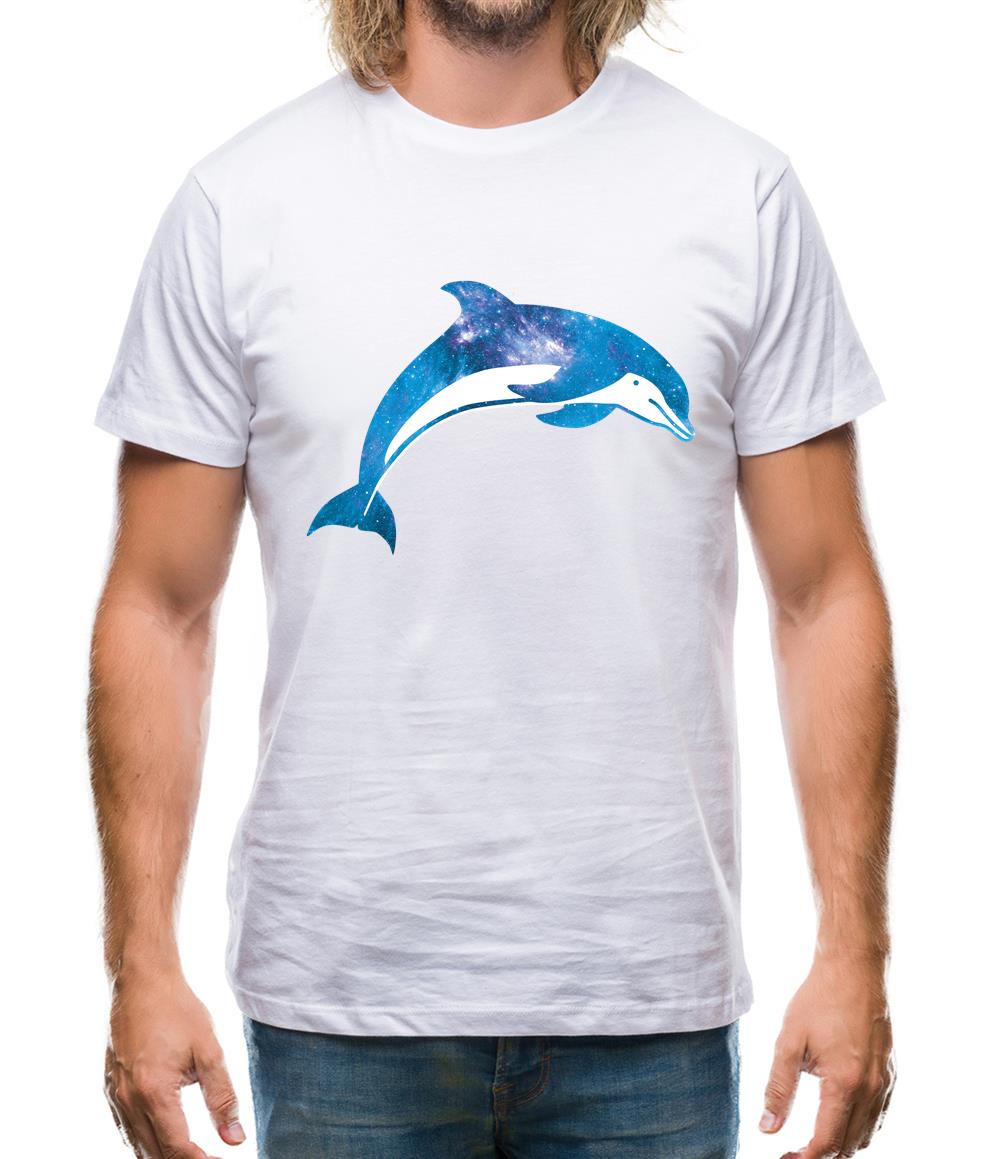 Space Animals - Dolphin Mens T-Shirt