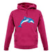 Space Animals - Dolphin unisex hoodie